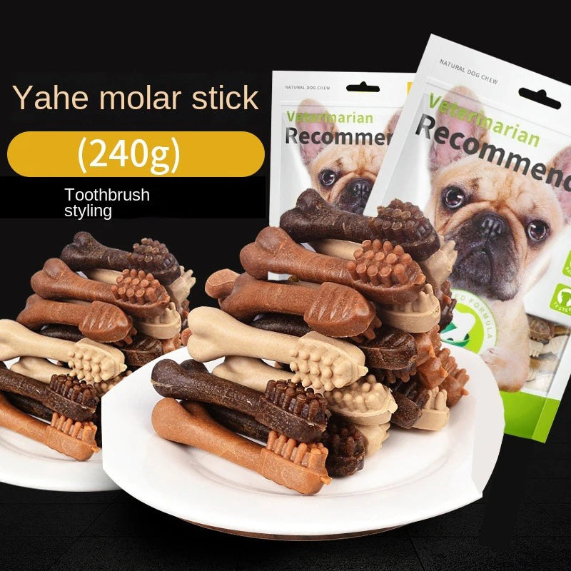Dog Dental Chew Bone – Bite-Resistant Teeth Cleaning Stick
