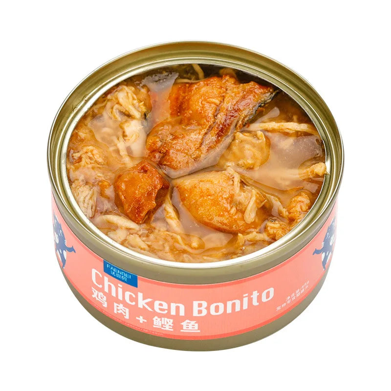 Cat Wet Food Snacks – White Meat Cans 85g x12