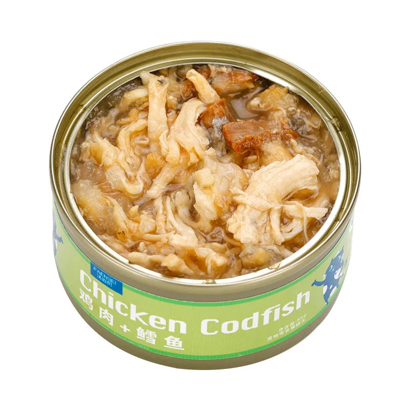 Cat Wet Food Snacks – White Meat Cans 85g x12