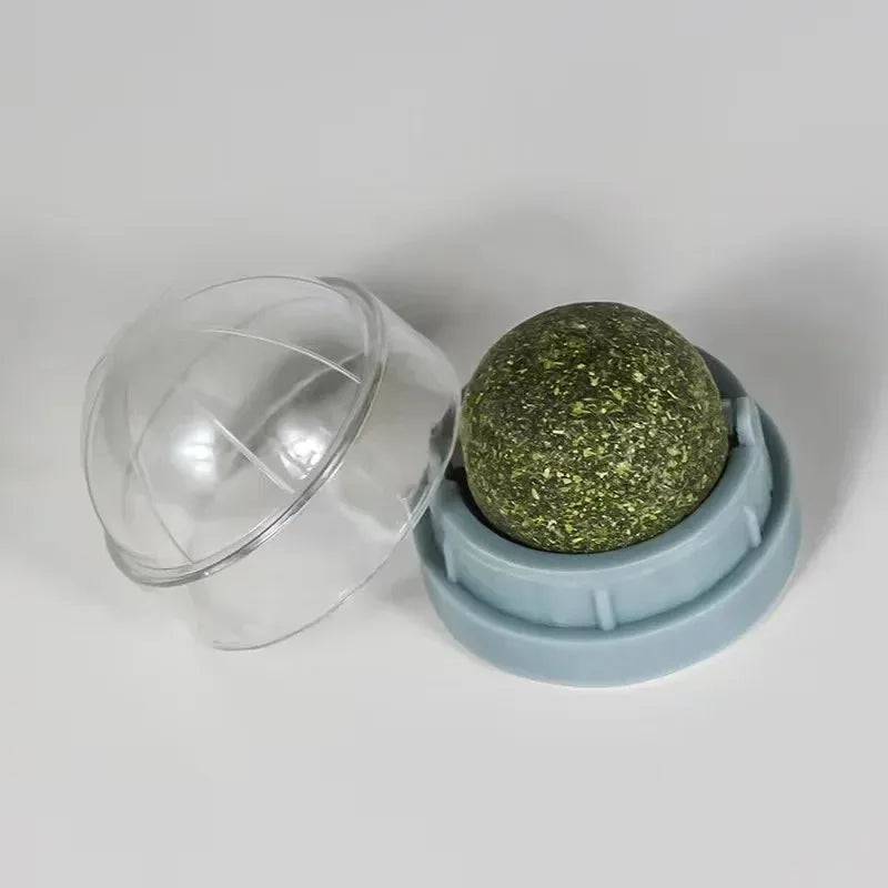 Mint Ball Cat Teeth Cleaning Toy – Catnip Chew Ball for Fun & Dental Health